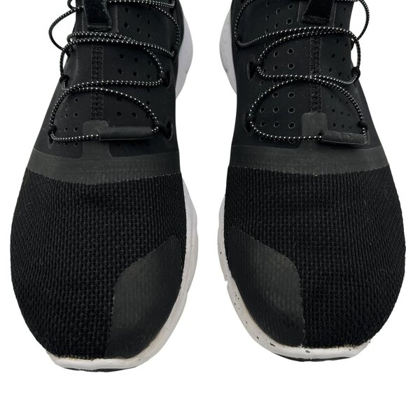 Under Armour Mens 10 Black White Lightweight Athletic Running Shoes Mesh Upper - Picture 8 of 13